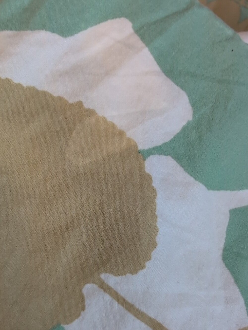 West Elm Pressed Leaves Duvet Comforter Cover Floral Mint, Gold Full/Queen - Picture 4 of 7